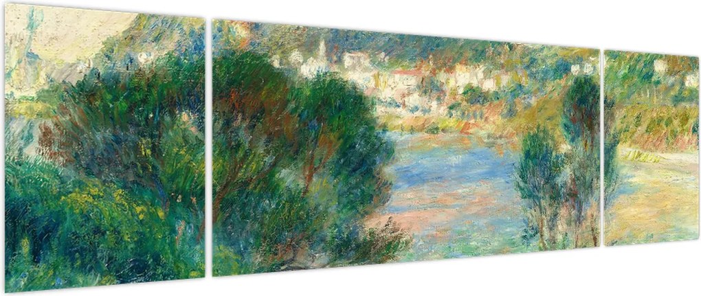 Obraz - Auguste Renoir, View of Monte Carlo from Cap Martin, reprodukcje (170x50 cm)