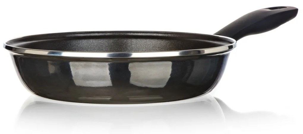 Banquet Patelnia emaliowana METALLIC Black 24 cm,z nieprzywierającą powierzchnią, 24 cm