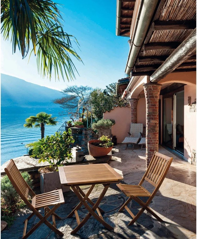 Stolik ogrodowy z litego drewna akacjowego 70x70 cm Noemi – Bizzotto