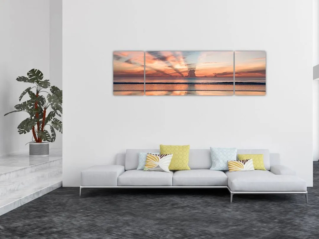 Obraz promieni słonecznych nad plażą Dayton (170x50 cm)