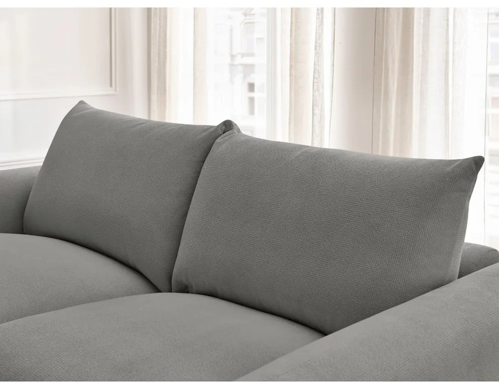 Szara rozkładana sofa 214 cm Ernest – Bobochic Paris