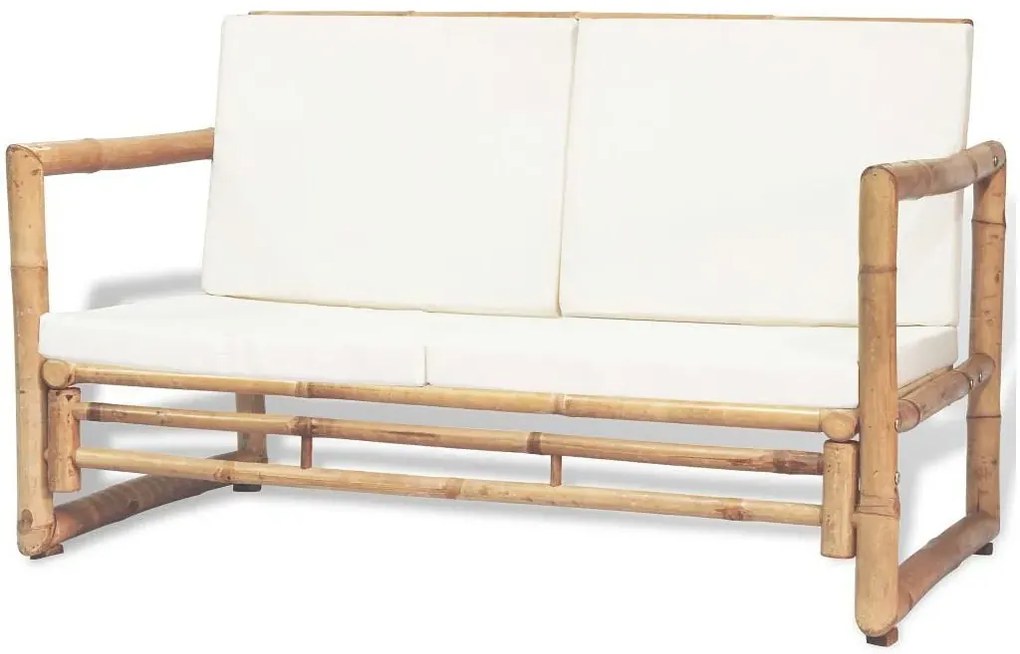 Bambusowa sofa ogrodowa Frawis - brązowa