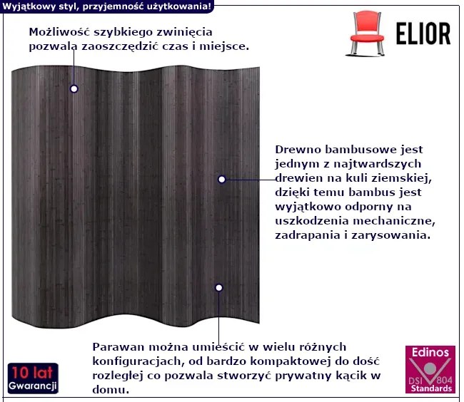 Szary parawan do pokoju T5-K81