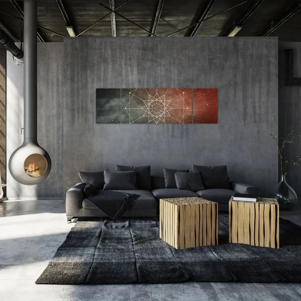Obraz - Kosmiczny Dodekagram (170x50 cm)