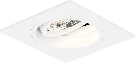 Kwadratowy reflektor wnękowy biały regulowany - Chuck 70