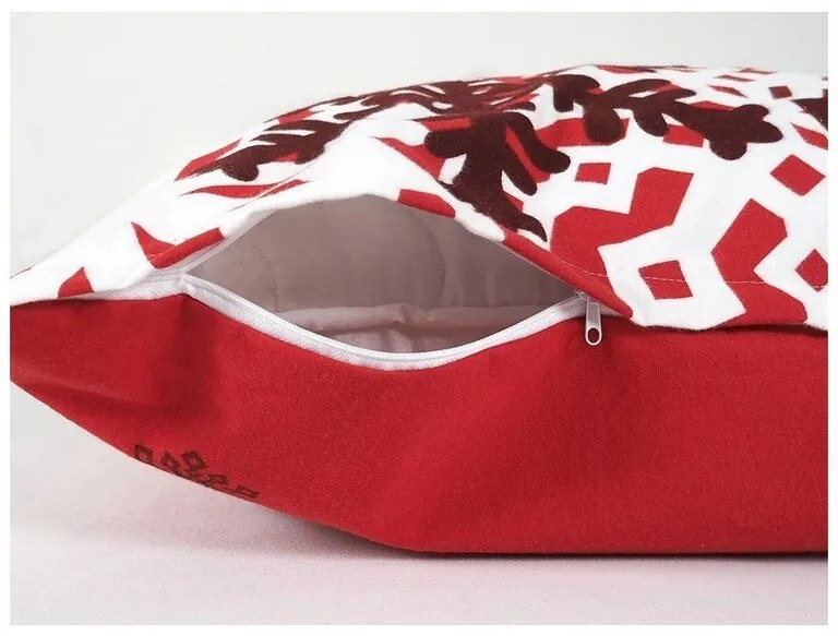 B.E.S. Petrovice Pościel flanelowa Czerwona zimowa bajka, 140 x 200 cm, 70 x 90 cm