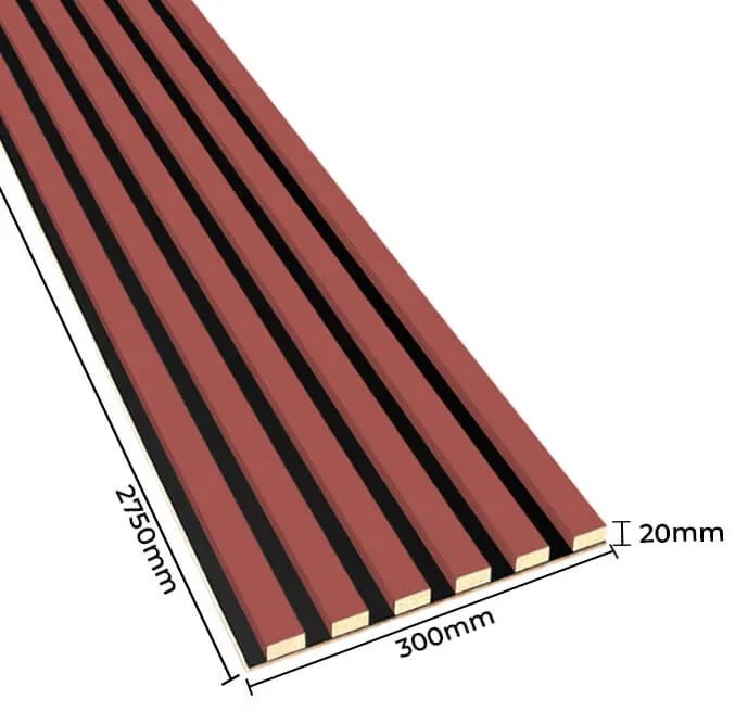 Akustyczne panele lamelowe 2 szt. koral P1-S59