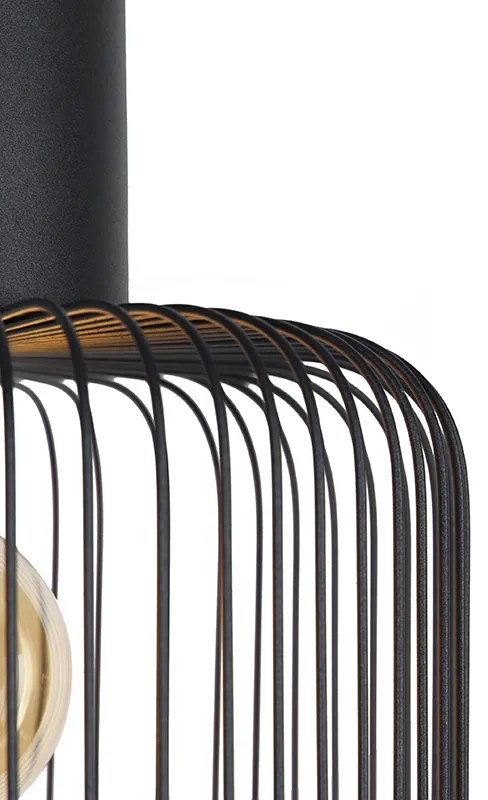 Designerska lampa wisząca czarna - BayaDesignerski Oswietlenie wewnetrzne