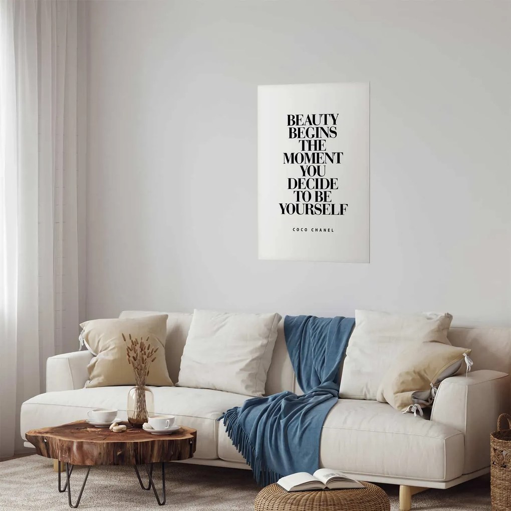 Plakat Coco Chanel 60x90 cm bez ramy z marginesem ARTGEIST B