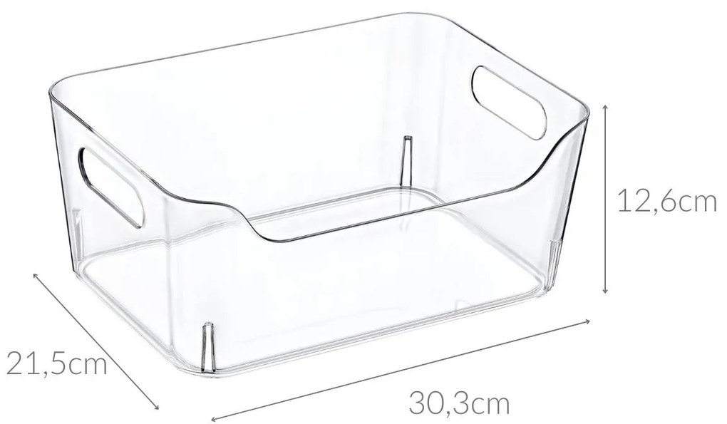 Organizer z przezroczystego plastiku, 7 l