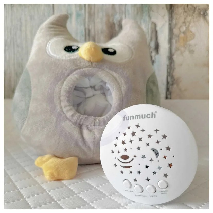 Woopie baby przytulanka usypiacz projektor 2w1 sówka - 10 kołysanek