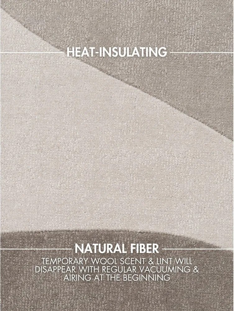 Beżowy wełniany dywan tkany ręcznie 120x170 cm Hackney Clarissa – Ted Baker