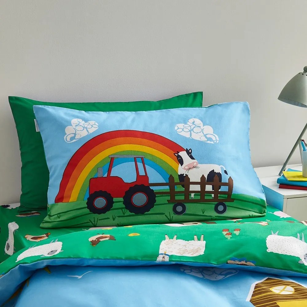 Pościel dziecięca dwuosobowa 200x200 cm Farmyard Animals – Catherine Lansfield