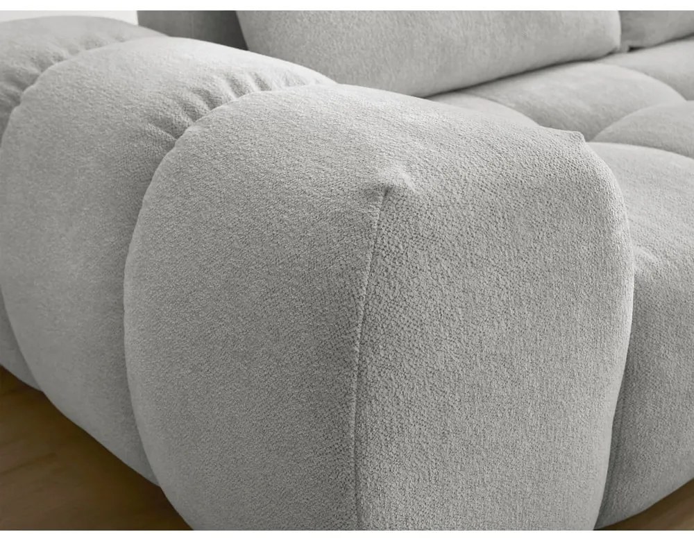 Jasnoszara sofa z tkaniny szenilowej 278 cm Everest – Bobochic Paris