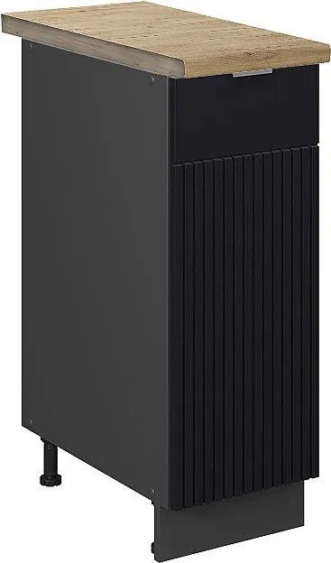 Szafka apteczna czarne paski 30x60x82 fame-line