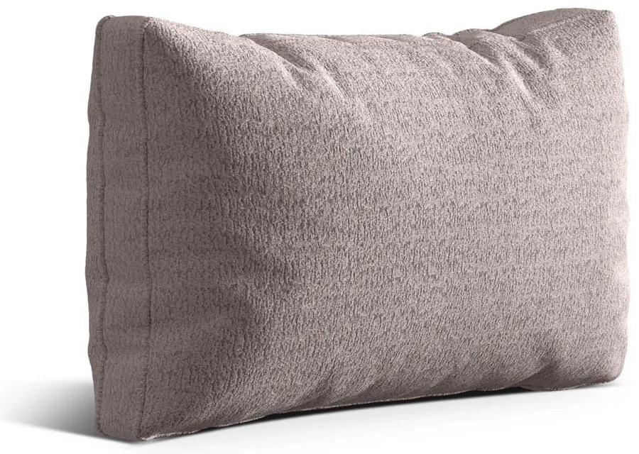Szarobeżowa poduszka na sofę z materiału bouclé Kemi – Cosmopolitan Design