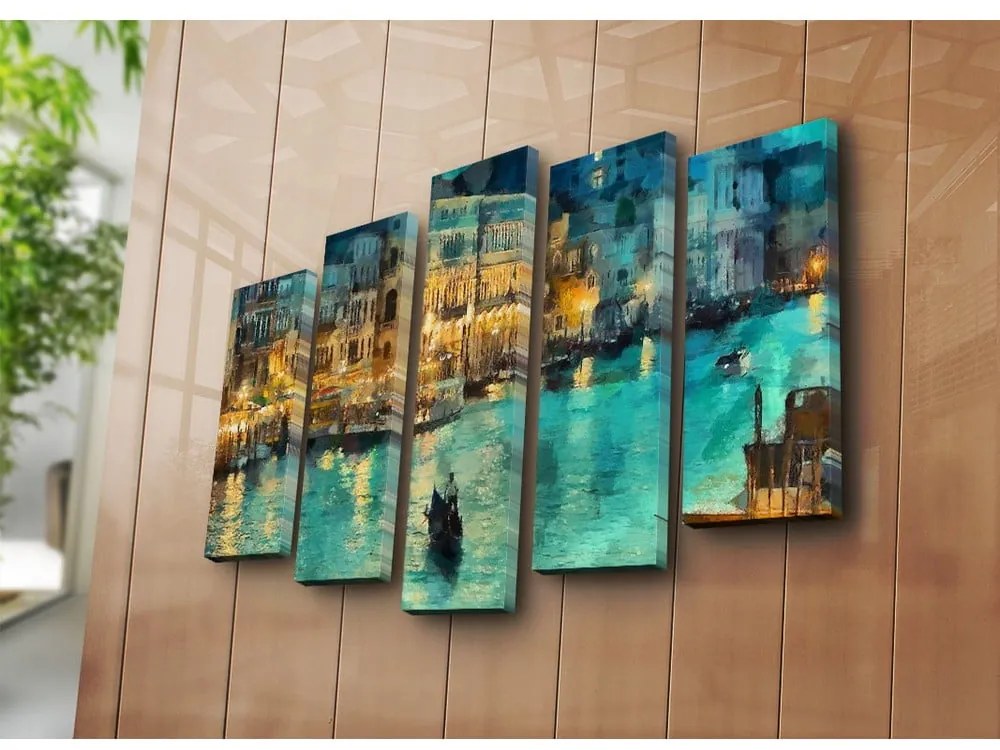 Obrazy zestaw 5 szt. Venice – Wallity