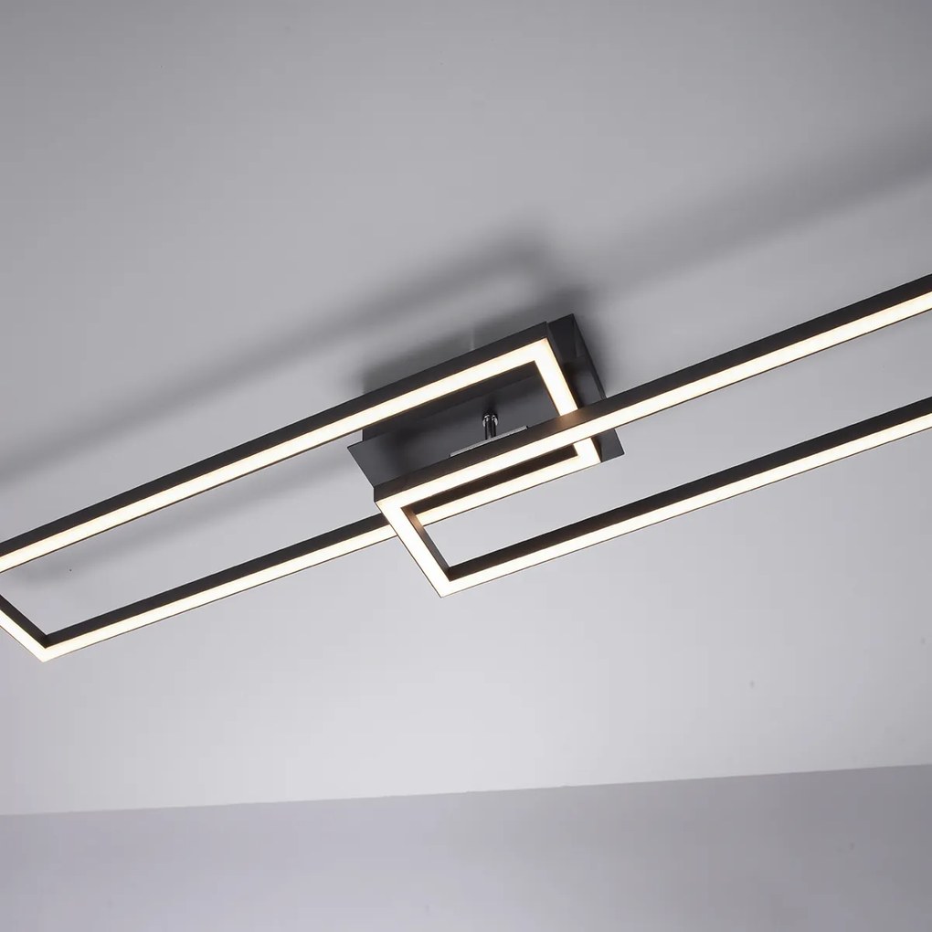 Plafon / Lampy sufitowe czarny 101 cm z wbudowanym LED 3-stopniowy ściemniacz - Georgi Nowoczesny Oswietlenie wewnetrzne