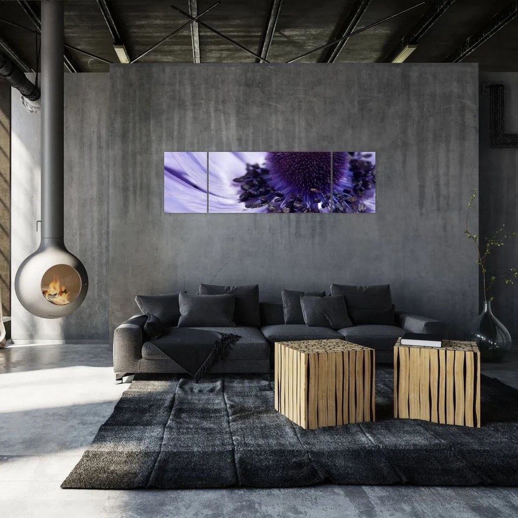 Obraz - Fioletowy kwiat (170x50 cm)