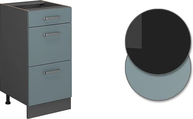 Szafka dolna do kuchni niebiesko-szary 40x46x81.6 r-line