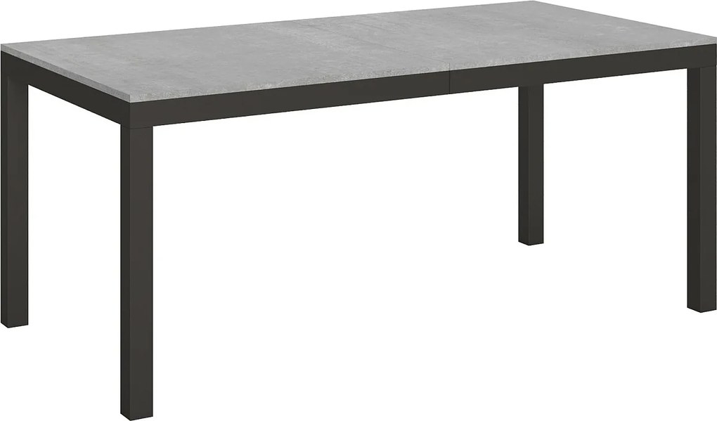 Stół rozkładany 180/440x90 cm Everyday Evolution cementu rama i nogi antracytowe