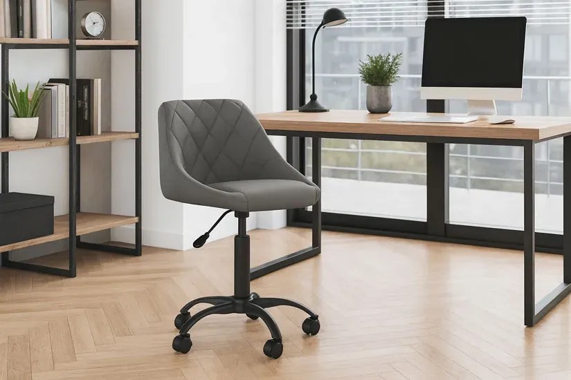 Ciemnoszary nowoczesny fotel obrotowy M8-P24