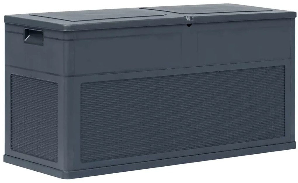 Antracytowa skrzynia ogrodowa 320L F0-C11