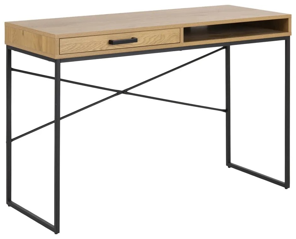 Biurko w dekorze dzikiego dębu Actona, 110x45 cm