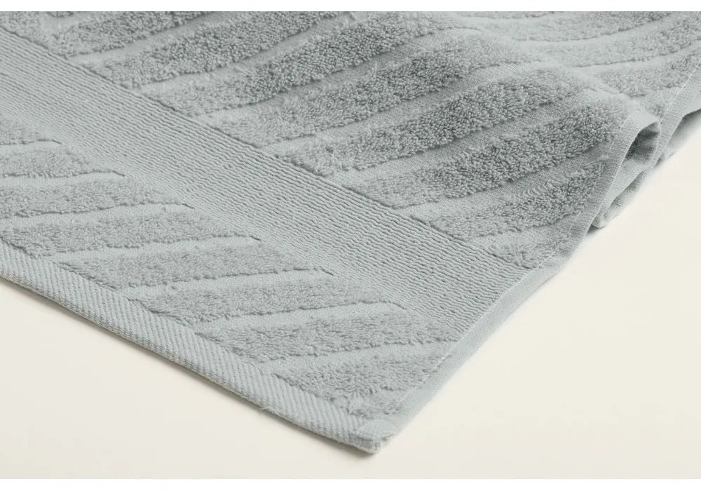 Żółto-szare bawełniane ręczniki frotte zestaw 4 szt. 50x90 cm – Foutastic