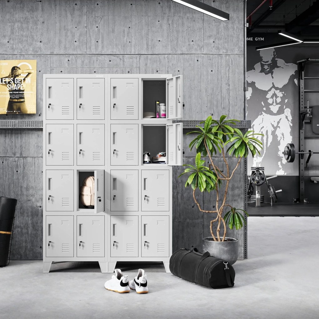 Szafa skrytkowa socjalna BHP podwójna ROBERT 2 Plus 559 x 1720 x 450 mm