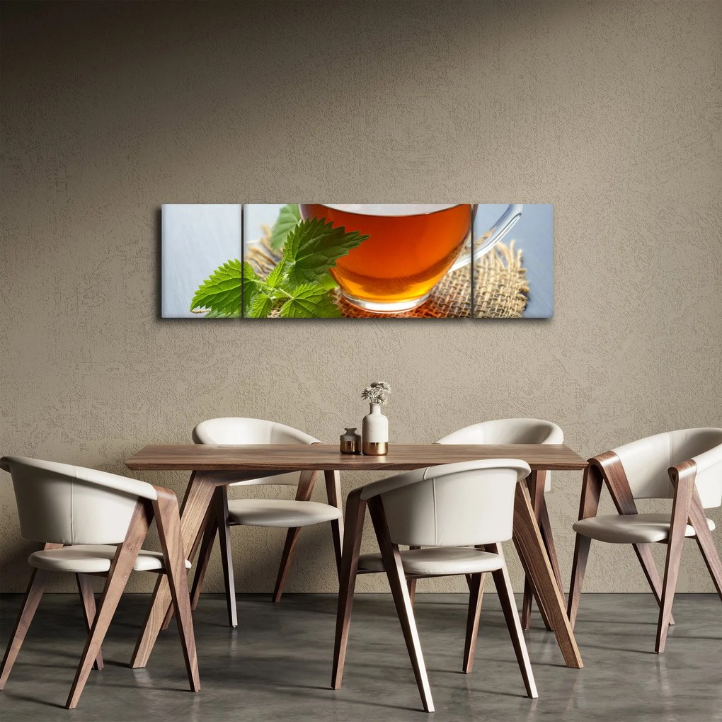 Obraz filiżanki herbaty (170x50 cm)