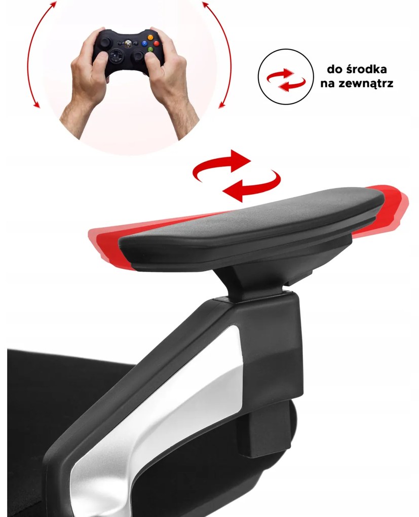 Fotel Biurowy Ergonomiczny Obrotowy WILLY Czarny Nowoczesny