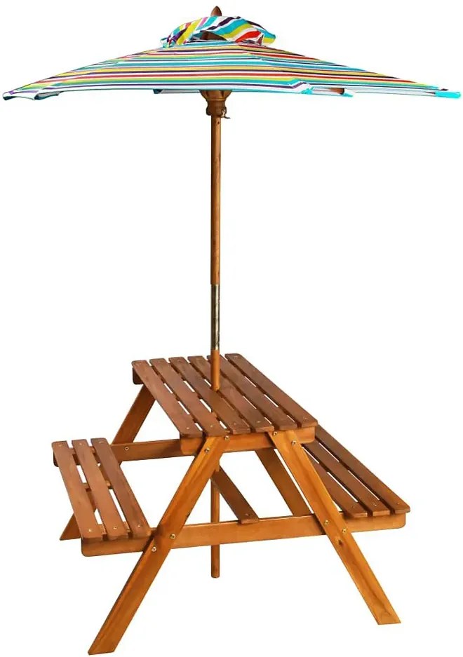 Dziecięcy stolik piknikowy z parasolem H9-K07