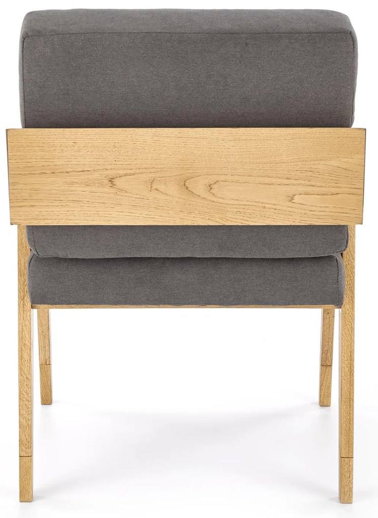 FREEDOM fotel dąb naturalny/popiel nowoczesny skandynawski