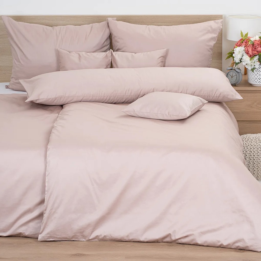 4Home Poszewka satynowa na poduszkę Cappuccino, 50 x 150 cm