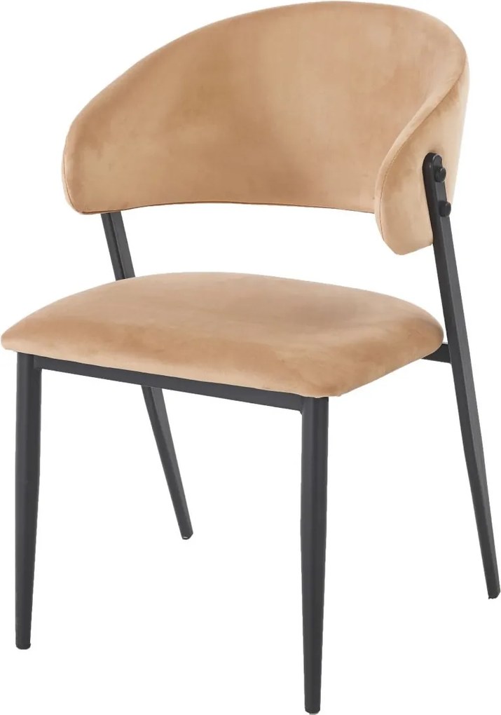 Eleganckie krzesło do jadalni K48-FX, czarny stelaż