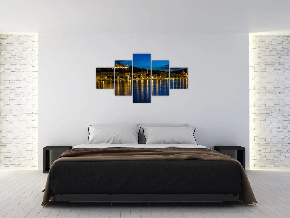 Obraz miasta nocą (125x70 cm)