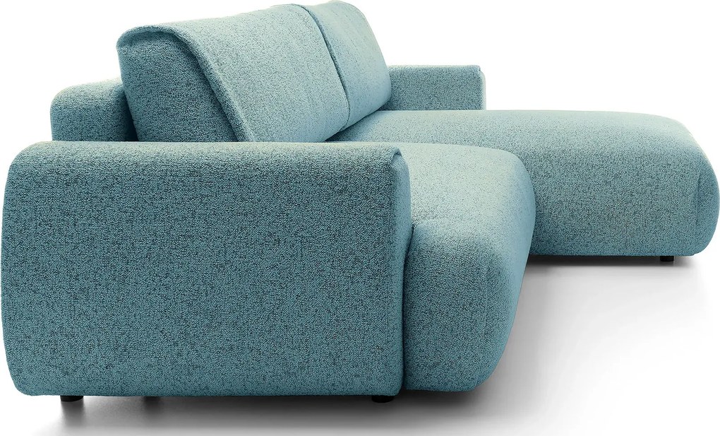 Szaroniebieski narożnik w stylu nowoczesnym T6-M07