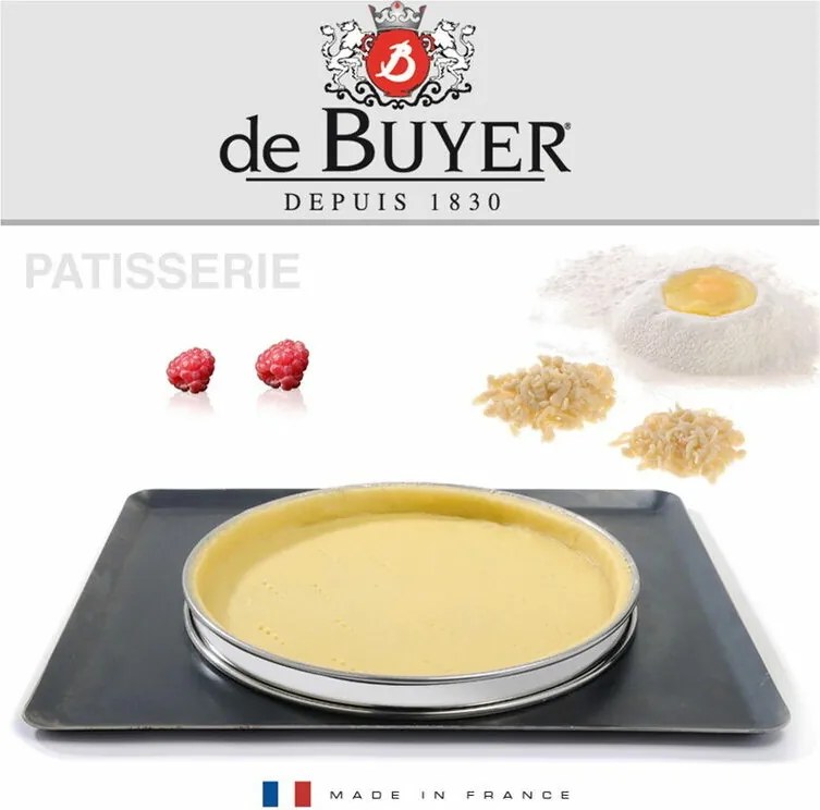 De Buyer 3091.24N okrągła rama do ciasta 24 cm, stal nierdzewna, 24 cm