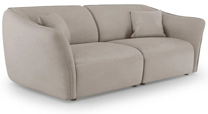 Beżowa sofa z materiału bouclé 206 cm Tokyo – Cosmopolitan Design
