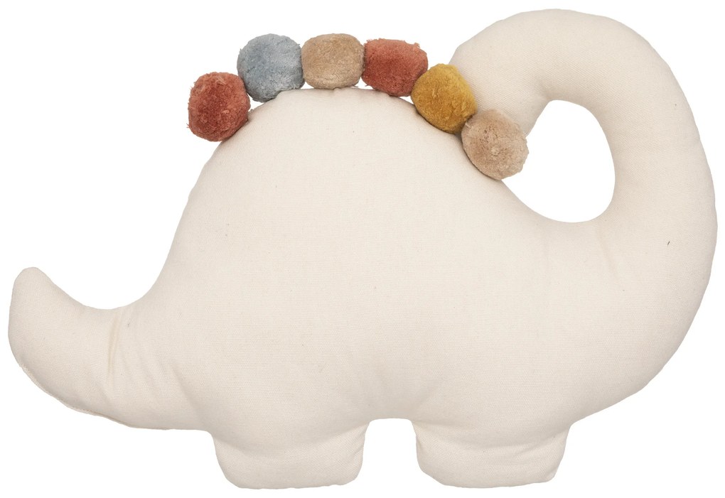 Poduszka dekoracyjna z pomponami DINO, Ø 38 cm
