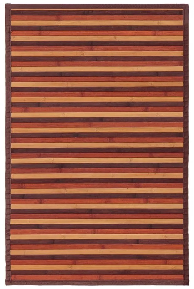 Musztardowo-brązowy bambusowy dywan 60x90 cm – Casa Selección