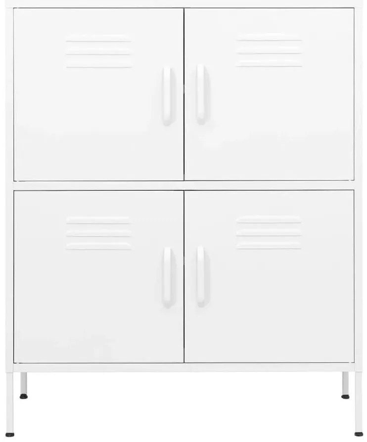 Biała stalowa szafka na nóżkach E3-C23