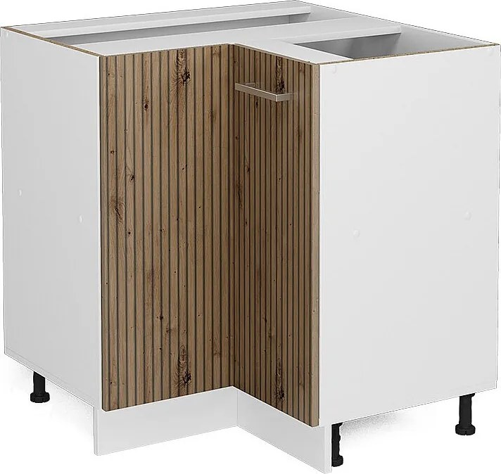 Szafka narożna dąb rzemieślniczy 75.6x46x81.6 r-line