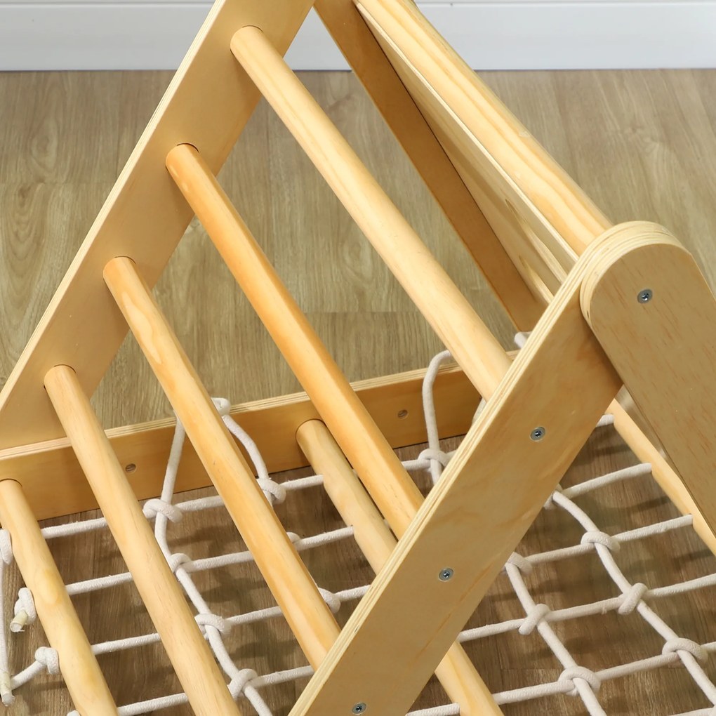 AIYAPLAY 7w1 trójkąt wspinaczkowy Montessori z zjeżdżalnią — wielobarwny