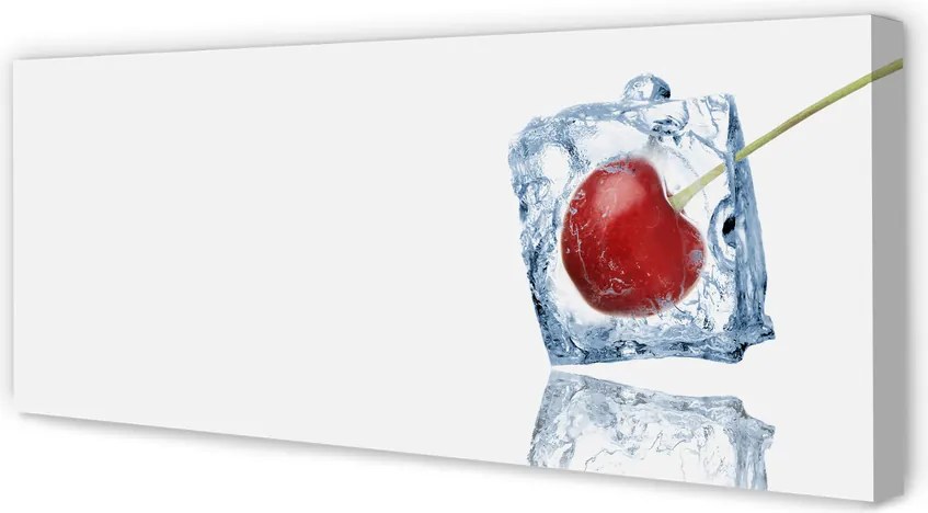 Obraz na płótnie Wiśnia w Kostce Lodu