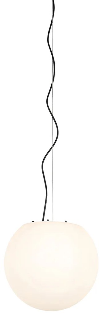 Zewnetrzna Nowoczesna lampa wisząca zewnętrzna biała 35 cm IP65 - Nura Nowoczesny Oswietlenie zewnetrzne