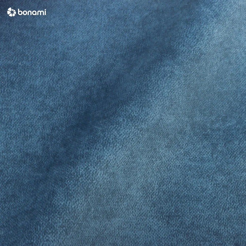 Ciemnoniebieskie łóżko boxspring ze schowkiem 140x200 cm Rico – Ropez