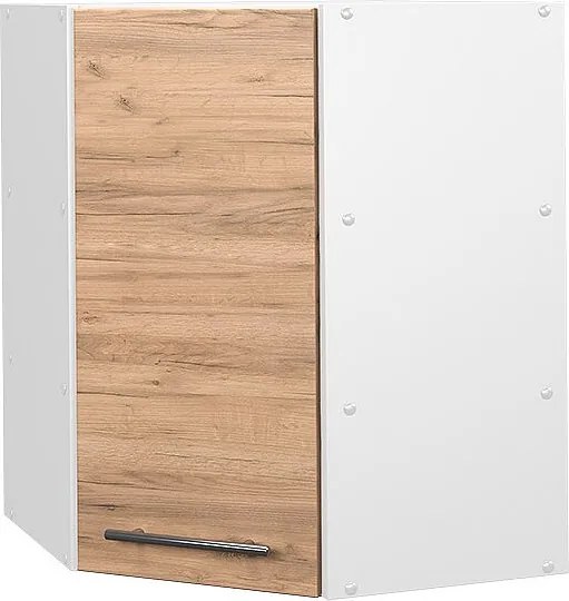 Szafka wisząca narożna złoty dąb energetyczny 57x34.1x72 fame-line