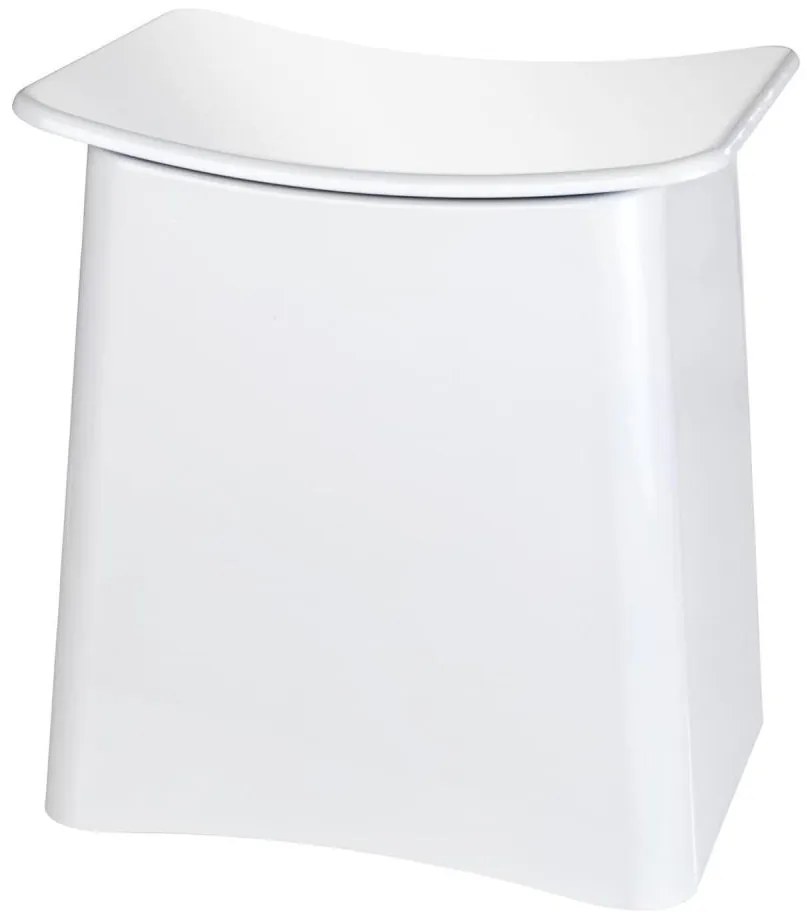 WENKO 22949100 - Stołek WING 45x48 cm biały/czarny